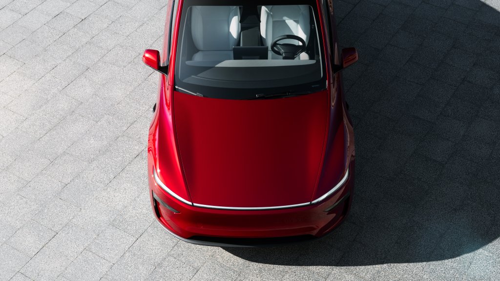 Tesla model y vue de face