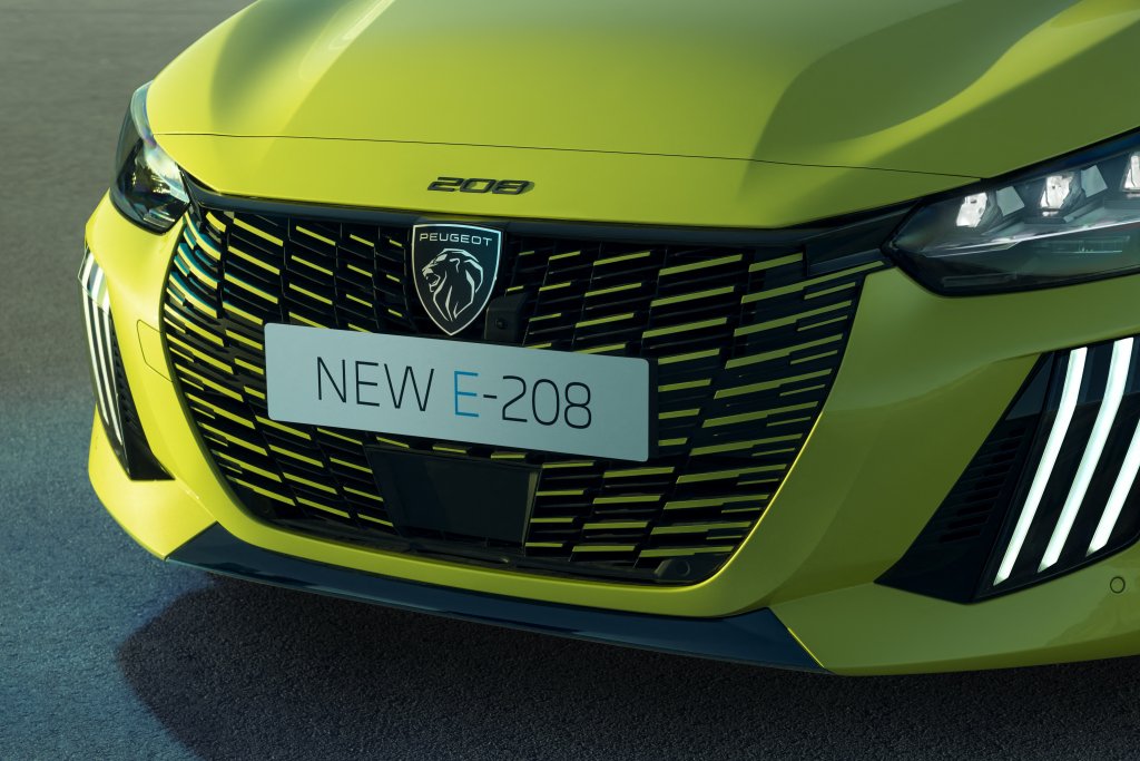 La face avant de la nouvelle Peugeot 208