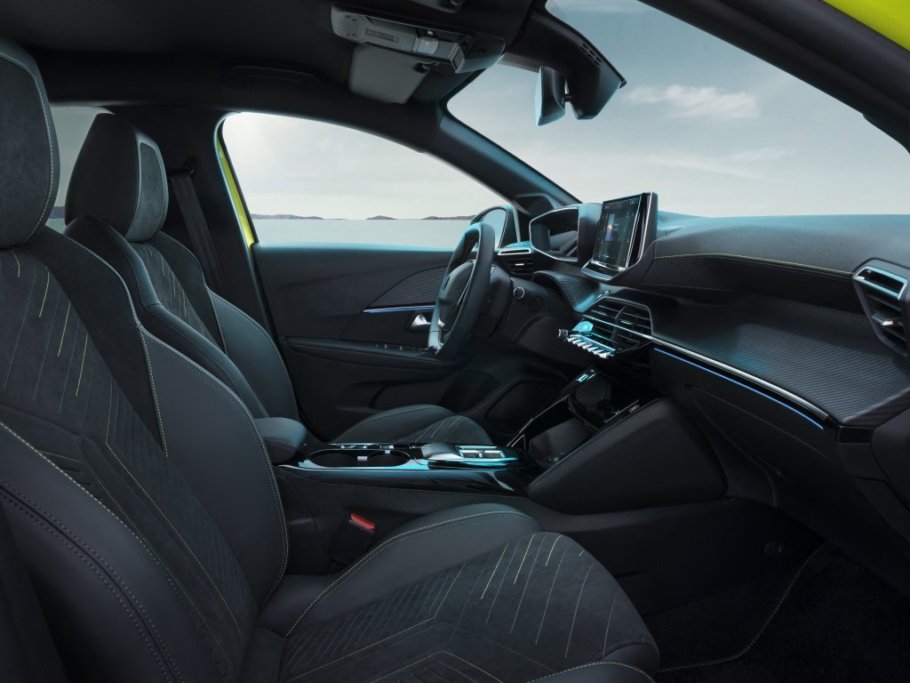 Peugeot 208 vue intérieure