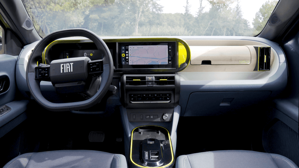Planche de bord de la Fiat Grande Panda