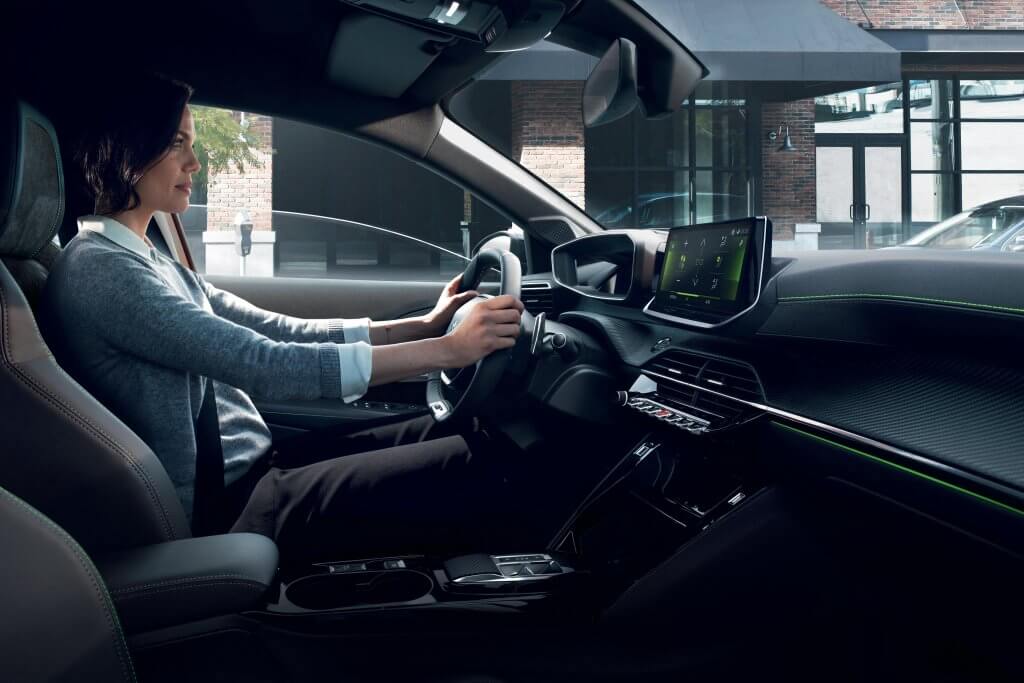 Habitacle d'une voiture électrique