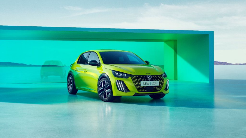 Peugeot e-208 3/4 avant