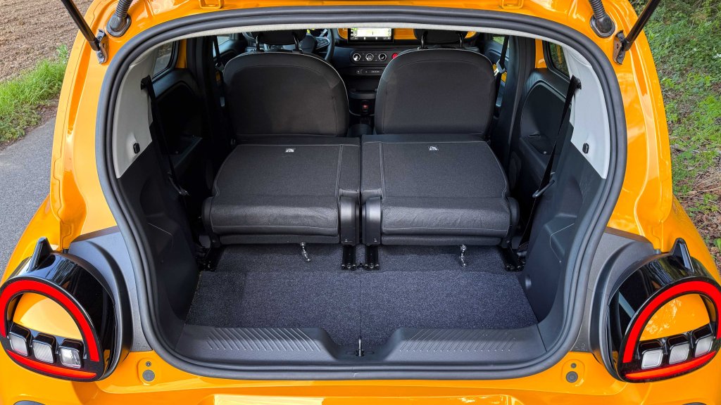 Renault Twingo électrique, banquette abaissée 