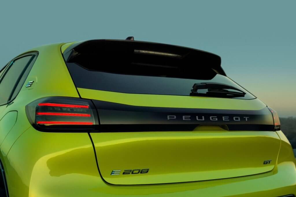 Arrière Peugeot e-208