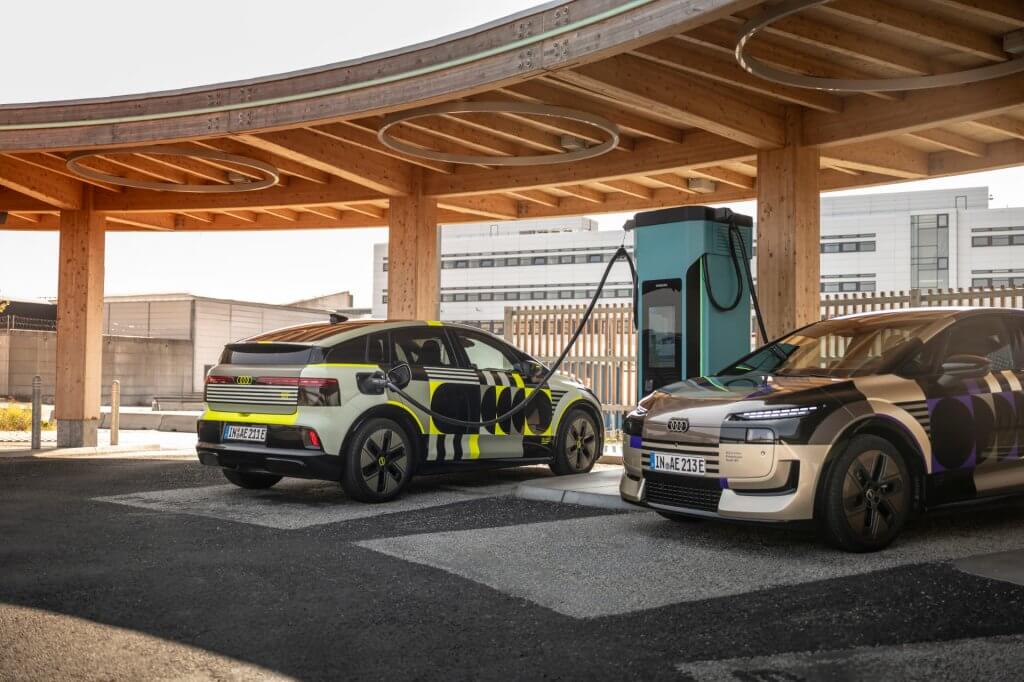 Audi A2 e-tron en charge