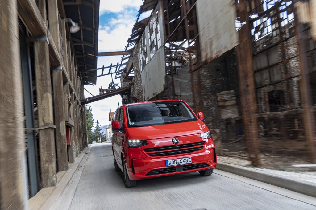 Face avant Volkswagen e-transporteur