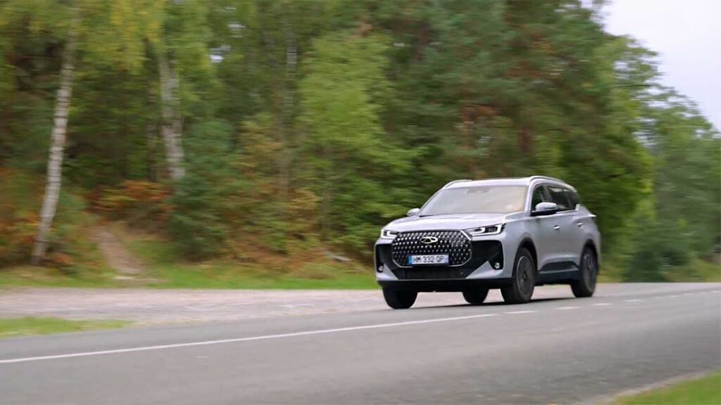 Chery Tiggo 7 en roulage sur route