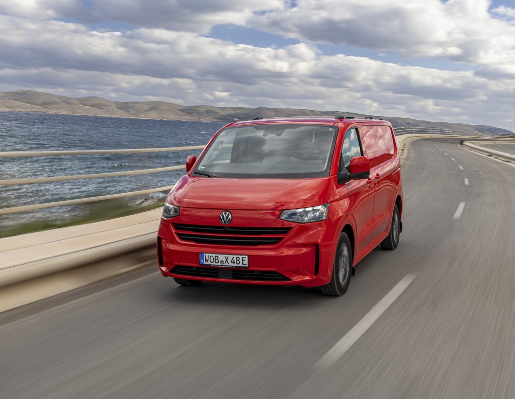 Volkswagen e-transporter face avant en roulage