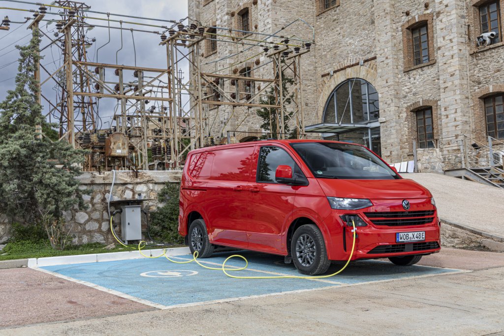 Volkswagen e-transporter en charge